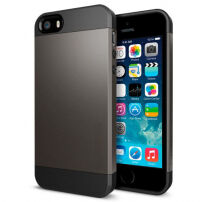 Устойчив калъф за iPhone 5 / 5S / SE (2016) - сив