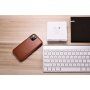 Icarer кожен флип калъф за iPhone 11 Pro Max - цвят какао