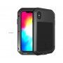 Love Mei супер устойчив калъф против удари / вода / прах за iPhone XS Max - черно