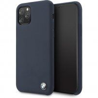 BMW Signature силиконов кейс за iPhone 11 Pro Max - морско син
