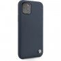 BMW Signature силиконов кейс за iPhone 11 Pro Max - морско син