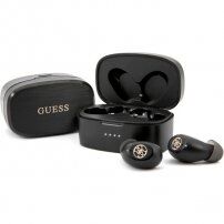 Guess Wireless Stereo безжични слушалки с калъф за зареждане за устройства на Apple - черна