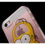 Прозрачен кейс за iPhone 5 / 5S / SE (2016) - Хоумър Симпсън - No Brain No Pain