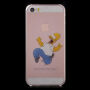 Прозрачен кейс за iPhone 5 / 5S / SE (2016) - луд Хоумър Симпсън