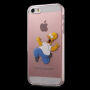 Прозрачен кейс за iPhone 5 / 5S / SE (2016) - луд Хоумър Симпсън