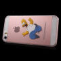Прозрачен кейс за iPhone 5 / 5S / SE (2016) - луд Хоумър Симпсън
