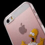 Прозрачен кейс за iPhone 5 / 5S / SE (2016) - луд Хоумър Симпсън
