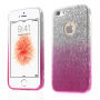 3в1 бляскащ гръб за iPhone 5 / 5S /SE (2016) -розов