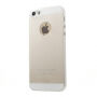3в1 бляскащ гръб за iPhone 5 / 5S /SE (2016) -розов