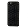 Калъф с пукащи се мехурчета за iPhone 5 / 5S / SE (2016) - черен