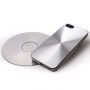 Пластмасов кейс със CD покритие за iPhone 5 / 5S / SE (2016) - сребърен