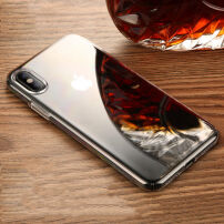 BENKS магнитен ултра тънак твърд пластмасов гръб за iPhone X -прозрачен