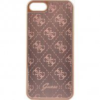 Guess 4G Aluminium кейс за iPhone 5 / 5S / SE (2016) - розово златен