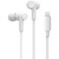 Belkin Rockstar слушалки с lightning конектор за устройства на Apple - бяла
