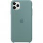 Apple силиконов кейс за iPhone 11 Pro Max - кактусово зелен цвят