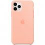 Apple силиконов кейс за iPhone 11 Pro Max - цвят розов грейпфрут