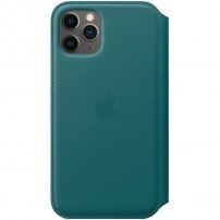 Oригинален Apple Folio кожен калъф за iPhone 11 Pro - тюркоазен като синьо рибарче