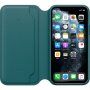 Oригинален Apple Folio кожен калъф за iPhone 11 Pro - тюркоазен като синьо рибарче