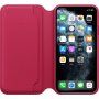 Oригинален Apple Folio кожен калъф за iPhone 11 Pro Max - малиново