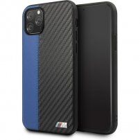 BMW Carbon Stripe кейс за iPhone 11 Pro Max - син