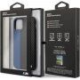 BMW Carbon Stripe кейс за iPhone 11 Pro Max - син