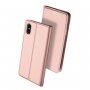 DUX DUCIS калъф със стойка и прегради за документи за Apple iPhone XS / iPhone X -розово-златна