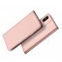 DUX DUCIS калъф със стойка и прегради за документи за Apple iPhone XS / iPhone X -розово-златна