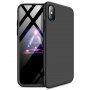 GKK кейс с 360-градусова защита против удари за iPhone XS Max - черен