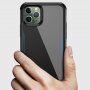 Ipaky защитен кейс от мека пластмаса и закалено стъкло за iPhone 11 Pro Max - черен