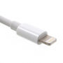 Адаптер от lightning конектор с два lightning конектори и jack 3,5 mm конектора за iPhone - бяло