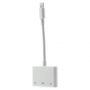 Адаптер от lightning конектор с два 3,5 mm jack конектори и lightning конектор за Apple iPhone / 8 / 8 Plus / 7 / 7 Plus