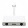 Адаптер от lightning конектор с два 3,5 mm jack конектори и lightning конектор за Apple iPhone / 8 / 8 Plus / 7 / 7 Plus