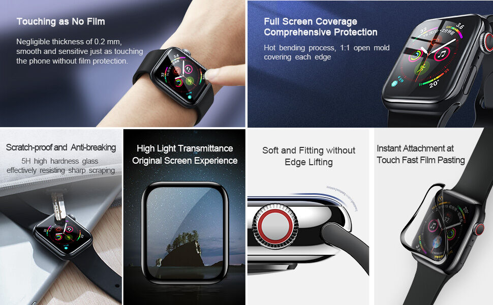 BASEUS закалено стъкло за Apple Watch 38mm