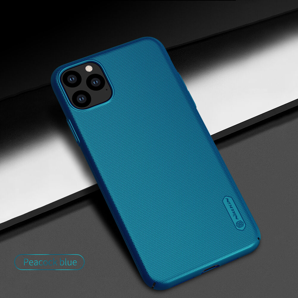 Nillkin матов кейс с грапава повърхност за iPhone 11 Pro Max - син Nillkin матов кейс с грапава повърхност за iPhone 11 Pro Max - син