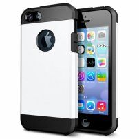 Изключително устойчив "Armor" кейс за iPhone 5 / 5S / SE (2016) - бял