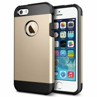 Изключително устойчив "Armor" кейс за iPhone 5 / 5S / SE (2016) - златен