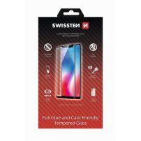 SWISSTEN 2.5D Закалено стъкло (Tempered Glass) за iPhone 6S / 6 - твърдост 9H - дебелина 0,3 mm - бяла рамка