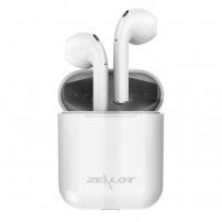 ZEALOT H20 Bluetooth безжични слушалки с калъф за зареждане - бяла