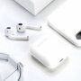 i18 TWS безжични слушалки с калъф за зареждане за устройства на Apple - бяла