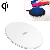 JOYROOM бързо и тънко сертификовано Qi зарядно за iPhone / 8 / 8 Plus - бяло