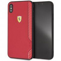Ferrari On Track кейс за iPhone XS Max - червен