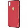 Ferrari On Track кейс за iPhone XS Max - червен