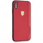 Ferrari On Track кейс за iPhone XS Max - червен