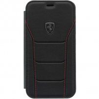 Ferrari Heritage 488 Флип калъф за iPhone XR - черно