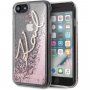 Karl Lagerfeld Signature Glitter кейс за iPhone 7 / 8 / SE (2020/2022) - розово златен