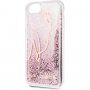 Karl Lagerfeld Signature Glitter кейс за iPhone 7 / 8 / SE (2020/2022) - розово златен
