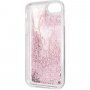 Karl Lagerfeld Signature Glitter кейс за iPhone 7 / 8 / SE (2020/2022) - розово златен