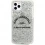 Karl Lagerfeld St. Guillaume Glitter кейс за iPhone 11 Pro Max - сребърен