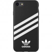 Adidas оригинален кейс с кожено покритие за iPhone 6 / 6S / 7 / 8 / SE (2020/2022) - черен