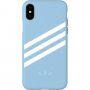 Adidas оригинален кейс с текстилно покритие за iPhone X / XS - светлосин